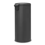 Мусорное ведро с педалью Brabantia NewIcon 30 л, Mineral Infinite Grey, серое — фото 3