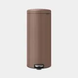 Мусорное ведро с педалью Brabantia NewIcon 30 л, сталь, Satin Taupe, коричневое — фото 1
