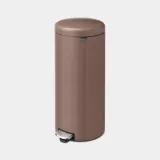 Мусорное ведро с педалью Brabantia NewIcon 30 л, сталь, Satin Taupe, коричневое — фото 2