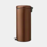 Мусорное ведро с педалью Brabantia NewIcon 30 л, нержавеющая сталь, Warm Bronze — фото 2