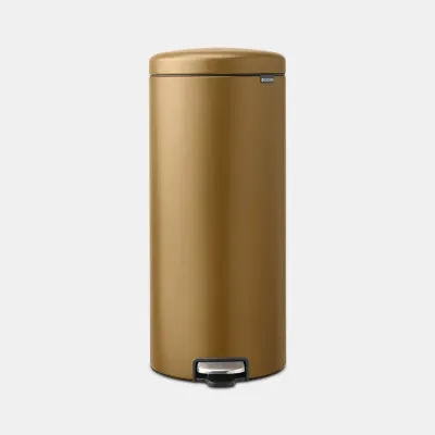 Мусорное ведро с педалью Brabantia NewIcon 30 л, нержавеющая сталь, Warm Brass
