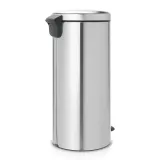 Мусорное ведро с педалью Brabantia NewIcon 30 л FPP, матовая сталь, серебристое — фото 3