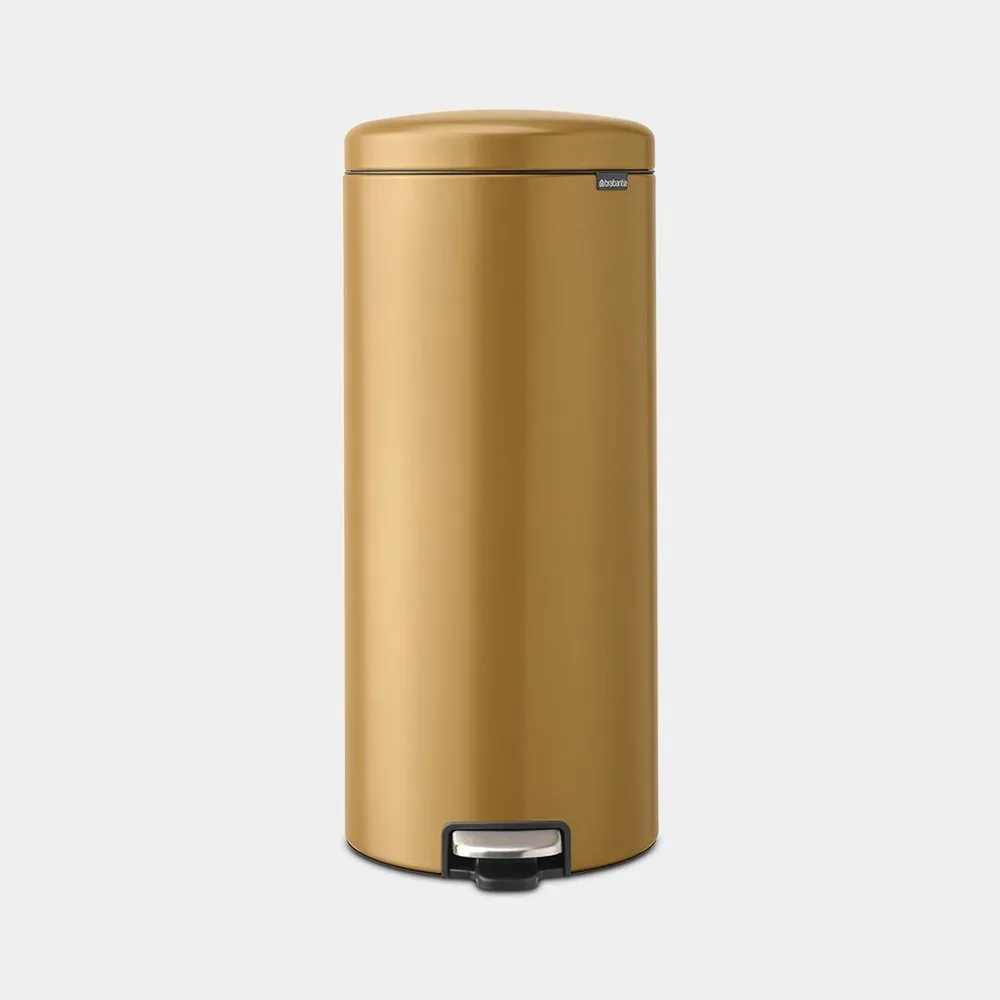 Мусорное ведро с педалью Brabantia NewIcon 30 л золотой