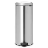 Мусорное ведро с педалью Brabantia NewIcon 30 л, матовая сталь, серебристое — фото 1