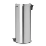 Мусорное ведро с педалью Brabantia NewIcon 30 л, матовая сталь, серебристое — фото 2