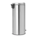 Мусорное ведро с педалью Brabantia NewIcon 30 л, матовая сталь, серебристое — фото 3