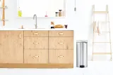 Мусорное ведро с педалью Brabantia NewIcon 30 л, матовая сталь, серебристое — фото 4