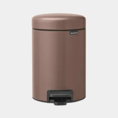 Мусорное ведро с педалью Brabantia NewIcon 3 л Satin Taupe коричневое