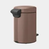 Мусорное ведро с педалью Brabantia NewIcon 3 л Satin Taupe коричневое — фото 3