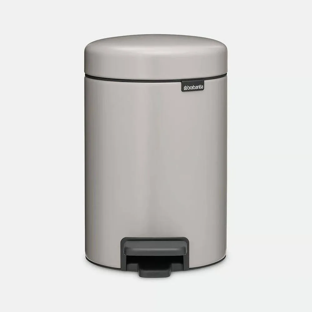 Мусорное ведро с педалью Brabantia NewIcon 3 л Soft Grey серое