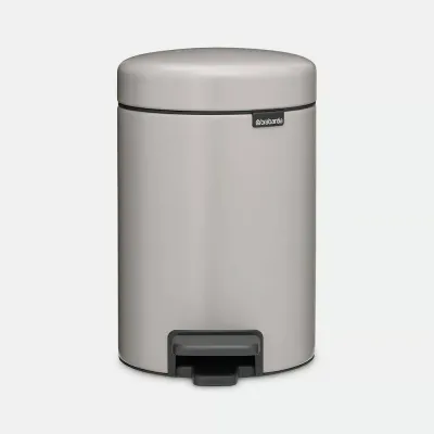 Мусорное ведро с педалью Brabantia NewIcon 3 л Soft Grey серое