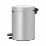 Мусорное ведро с педалью Brabantia NewIcon 5 л металлический серый — фото 2