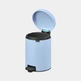 Мусорное ведро с педалью Brabantia NewIcon 5 л Dreamy Blue синее — фото 4