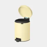 Мусорное ведро с педалью Brabantia NewIcon 5 л Mellow Yellow жёлтое — фото 3