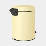 Мусорное ведро с педалью Brabantia NewIcon 5 л Mellow Yellow жёлтое — фото 4