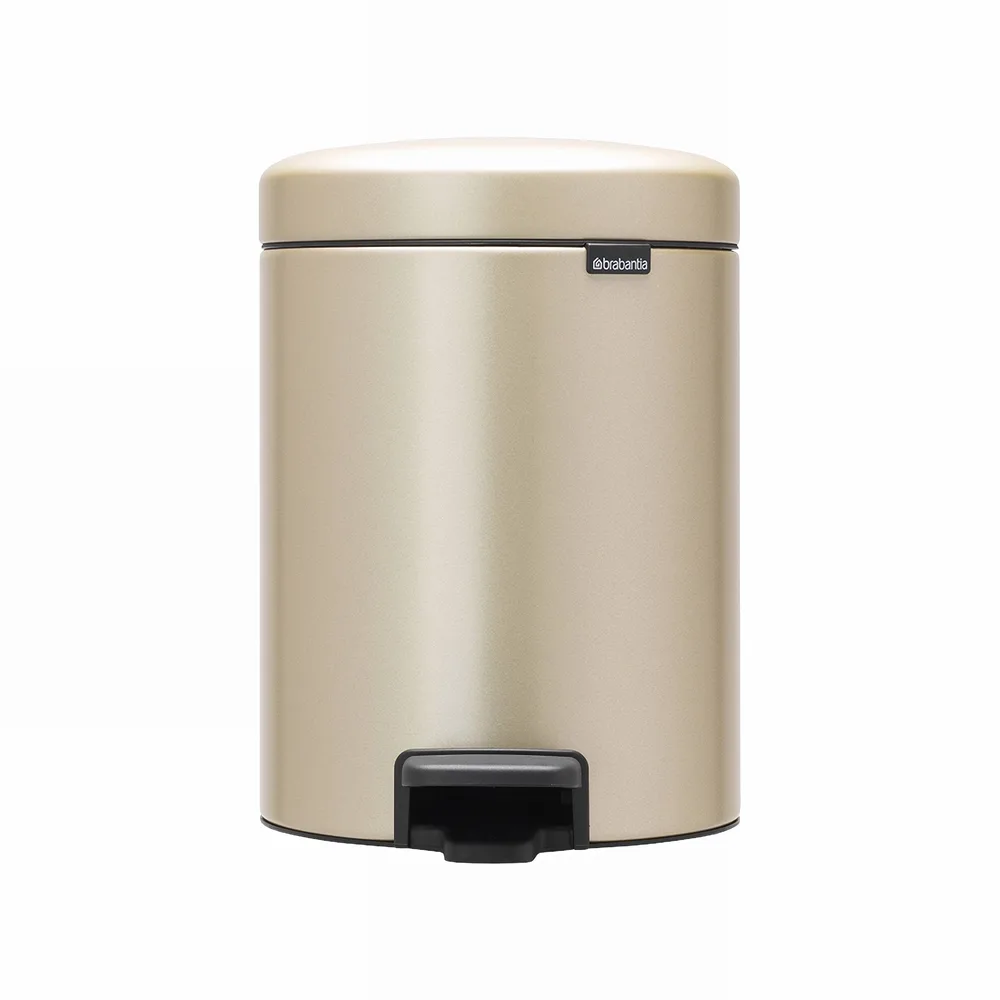 Мусорное ведро с педалью Brabantia NewIcon 5 л Metallic Gold