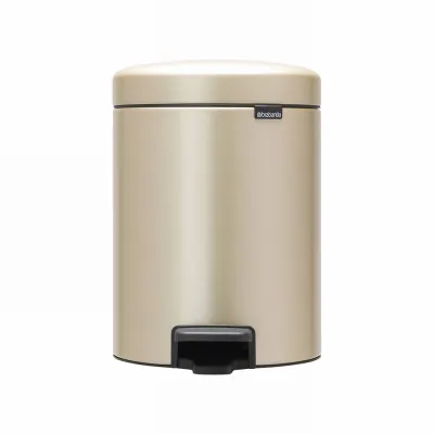 Мусорное ведро с педалью Brabantia NewIcon 5 л Metallic Gold
