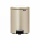 Мусорное ведро с педалью Brabantia NewIcon 5 л Metallic Gold — фото 1