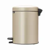 Мусорное ведро с педалью Brabantia NewIcon 5 л Metallic Gold — фото 2