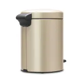 Мусорное ведро с педалью Brabantia NewIcon 5 л Metallic Gold — фото 3