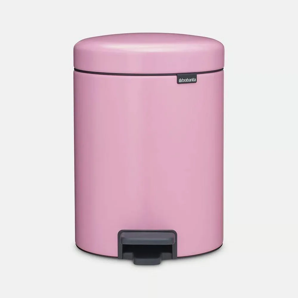 Мусорное ведро с педалью Brabantia NewIcon 5 л Lilac Pink розовое