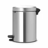 Мусорное ведро с педалью Brabantia NewIcon 5 л матовая сталь серебристое — фото 2
