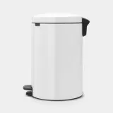 Педальное мусорное ведро Brabantia NewIcon с металлическим ведром 20 л, белый — фото 2