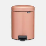 Мусорное ведро с педалью Brabantia NewIcon 5 л Warm Copper розовое — фото 1