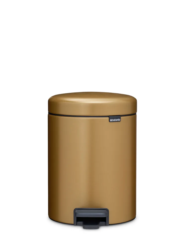 Мусорное ведро с педалью Brabantia NewIcon 5 л Warm Brass