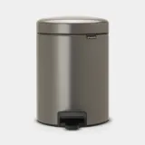 Педальное мусорное ведро Brabantia NewIcon Recykling 2x2 л для сортировки отходов, платиновый — фото 1