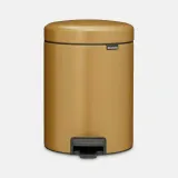 Мусорное ведро с педалью Brabantia NewIcon 5 л Warm Gold золотой — фото 1