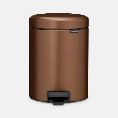 Мусорное ведро с педалью Brabantia NewIcon 5 л Warm Bronze