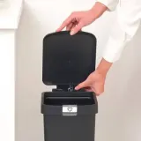 Мусорное ведро с педалью Brabantia StepUp 10 л тёмно-серое — фото 5