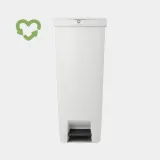 Мусорное ведро с педалью Brabantia StepUp 40 л светло-серое — фото 1