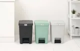 Мусорное ведро с педалью Brabantia StepUp 25 л Jade Green зелёное — фото 7