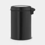 Настенное мусорное ведро Brabantia Newicon 3 л матовое чёрное — фото 3