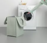 Корзина для белья Brabantia 55 л, зелёная, полиэстер и хлопок — фото 3