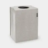 Корзина для белья Brabantia 55 л, серая, полиэстер и хлопок — фото 1
