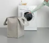 Корзина для белья Brabantia 55 л, серая, полиэстер и хлопок — фото 2