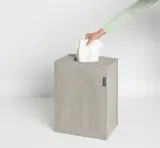 Корзина для белья Brabantia 55 л, серая, полиэстер и хлопок — фото 3