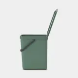 Контейнер для мусора Brabantia Sort & Go 25 л, хвойный зелёный (Fir Green) — фото 4