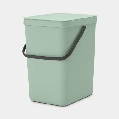 Контейнер для мусора Brabantia Sort & Go 25 л, нефритовый зелёный (Jade Green)