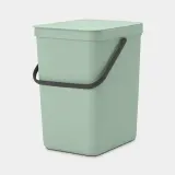 Контейнер для мусора Brabantia Sort & Go 25 л, нефритовый зелёный (Jade Green) — фото 1