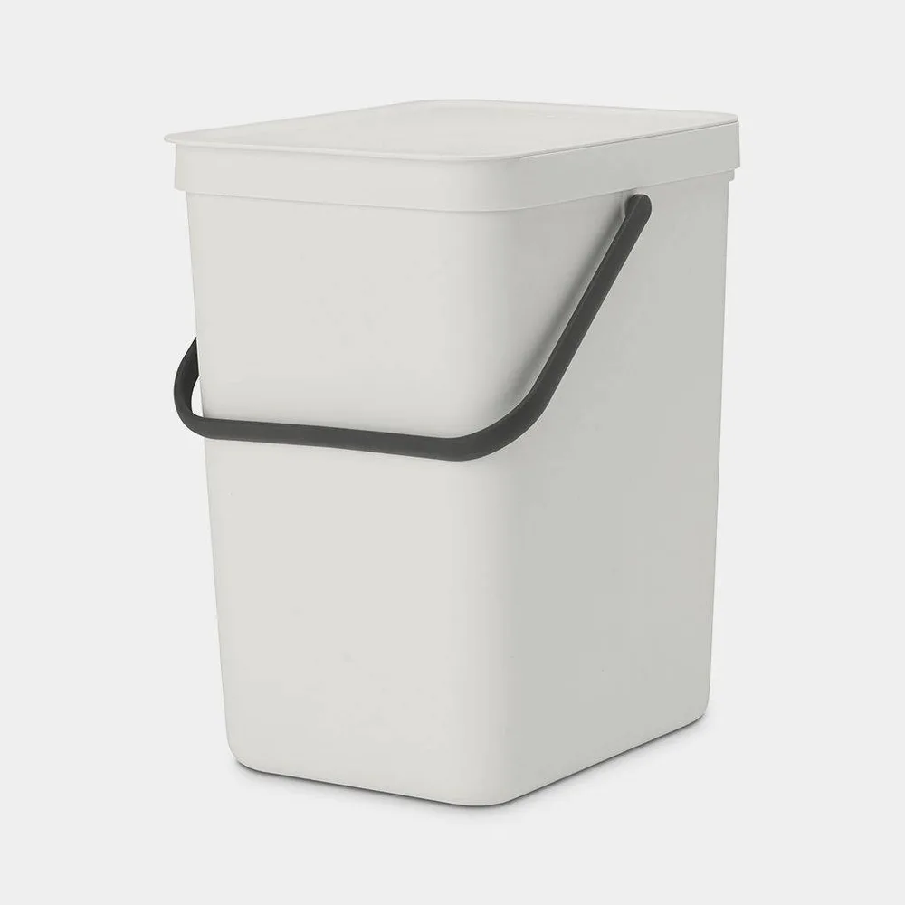 Контейнер для мусора Brabantia Sort & Go 25 л, светло-серый