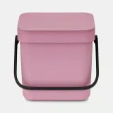 Контейнер для мусора Brabantia Sort & Go 3 л, Lilac Pink, розовый — фото 1