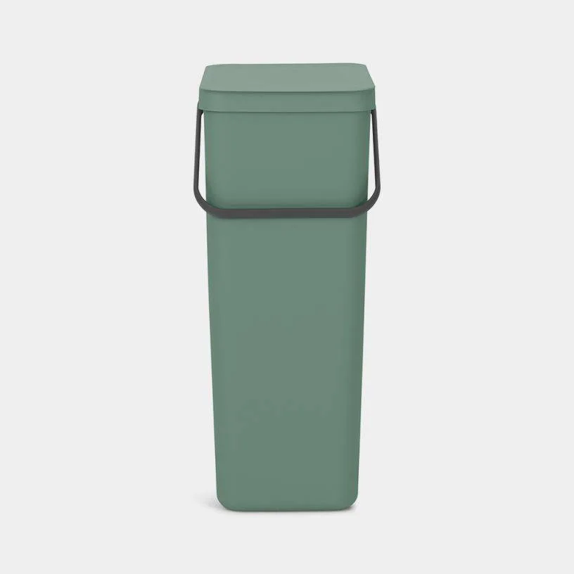 Контейнер для мусора Brabantia Sort & Go 40 л, хвойный зелёный (Fir Green)