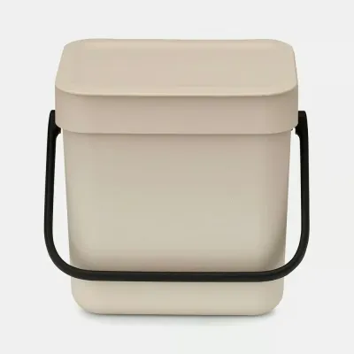 Контейнер для мусора Brabantia Sort & Go 3 л, Soft Beige, бежевый