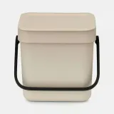 Контейнер для мусора Brabantia Sort & Go 3 л, Soft Beige, бежевый — фото 1