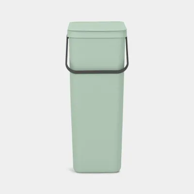 Контейнер для мусора Brabantia Sort & Go 40 л, нефритовый зелёный (Jade Green)