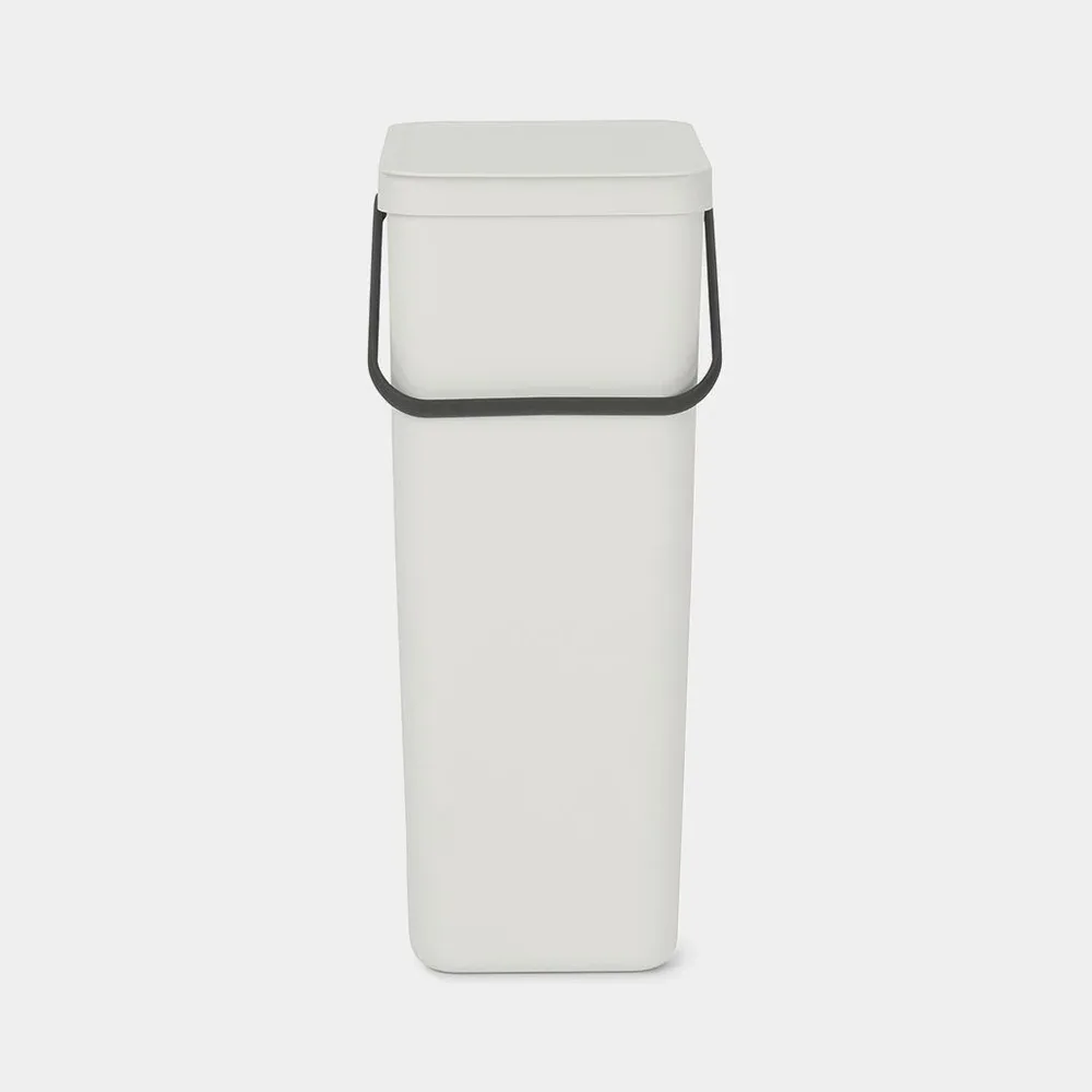 Контейнер для мусора Brabantia Sort & Go 40 л, светло-серый